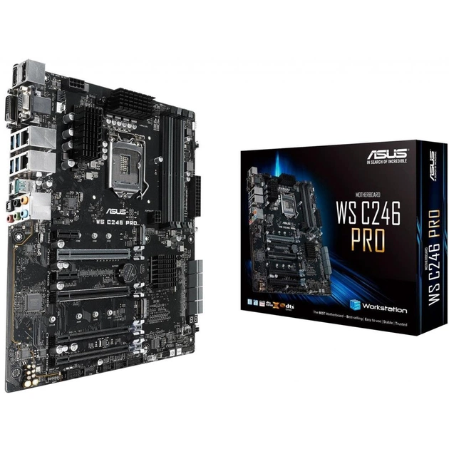 Серверна материнська плата ASUS WS C246 PRO - зображення 1