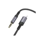 Кабель мультимедійний Lightning to 3.5mm M 1.0m grey BOROFONE (6941991118975) - зменшене зображення 3
