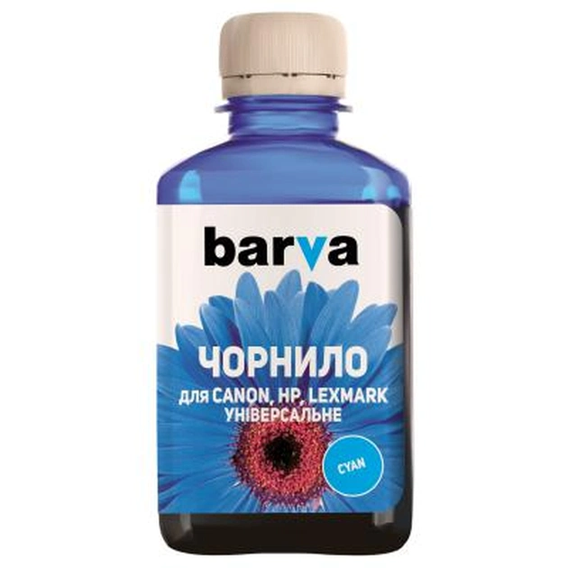 Чернила Barva CANON/HP/Lexmark Universal №4 CYAN 180г (CU4-476) - изображение 1