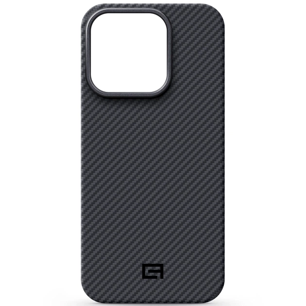Чохол до мобільного телефона Armorstandart BlackIcon Aramid Twill MagCase Apple iPhone 16 Pro Black (ARM90151) - зображення 1