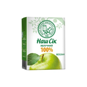 Сік дитячий Наш Сік Яблуко 200 мл (4820192262668) зображення 1