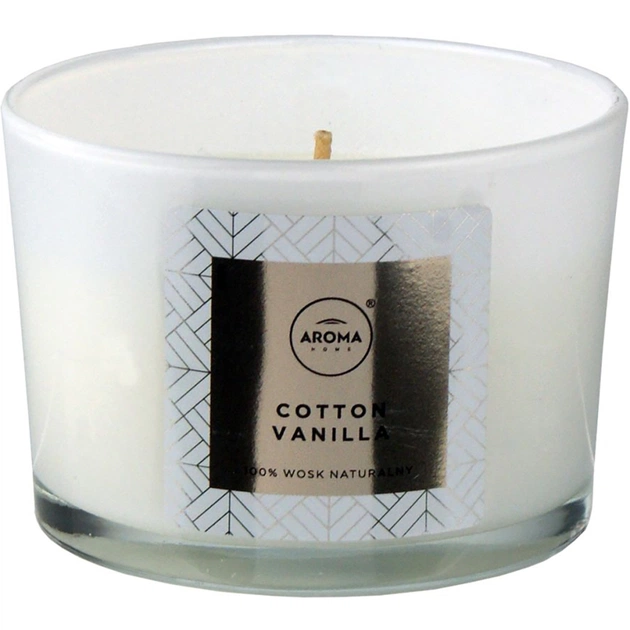 Ароматична свічка Aroma Home Elegance Cotton Vanilla 115 г (5902846836650) - изображение 1
