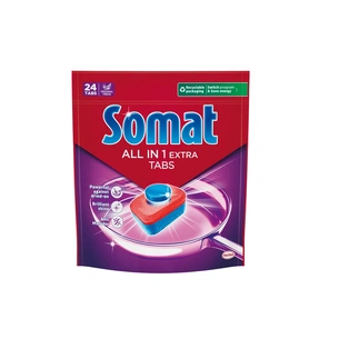 Таблетки для посудомийних машин Somat All in 1 Extra 24 шт. (9000101809466/9000101851359) зображення 1