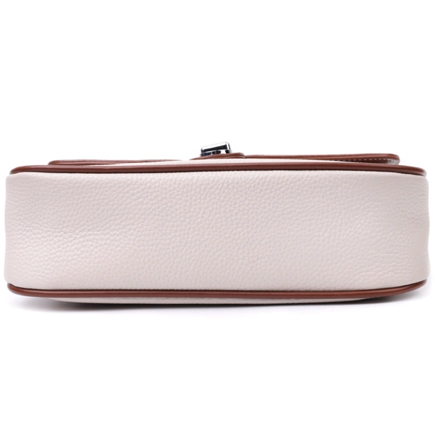 Сумка Vintage Жіноча з фактурним клапаном з натуральної шкіри Біла (22623) - зображення 6