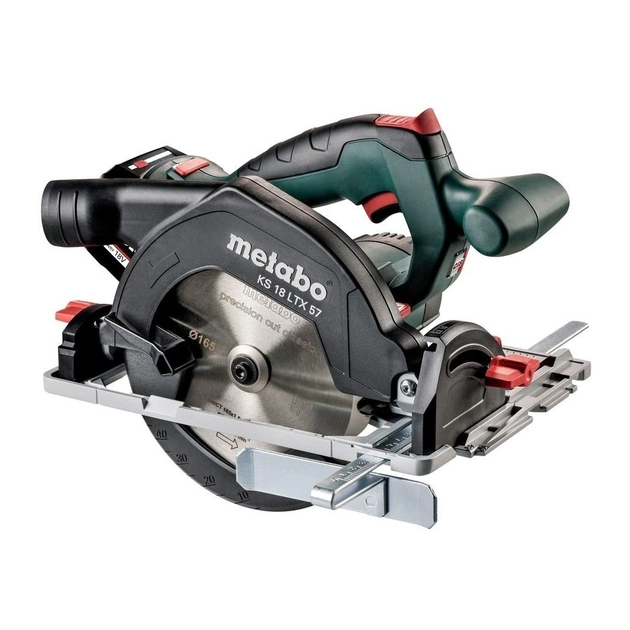 Дискова пила Metabo KS 18 LTX 57 18V, 165мм, 2.8кг (без АКБ та ЗП) (601857890) - зображення 1