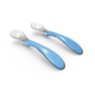 Набір дитячого посуду Nuvita ложечки Easy Eating 6м+ 2 шт. Синий (NV8480Blue) зображення 1