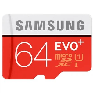 Карта пам'яті Samsung 64GB microSDXC class 10 UHS-I EVO PLUS (MB-MC64DA/RU) зображення 1
