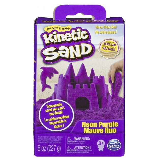 Набір для творчості Kinetic Sand Кінетичний пісок Neon (фіолетовий) (71423P) - зображення 1