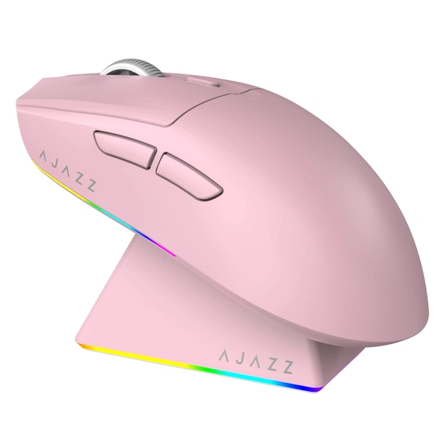 Мишка Ajazz AJ139 V2 MC Wireless/Bluetooth/USB Pink (AJ139-V2-MC-Pink) - зображення 1