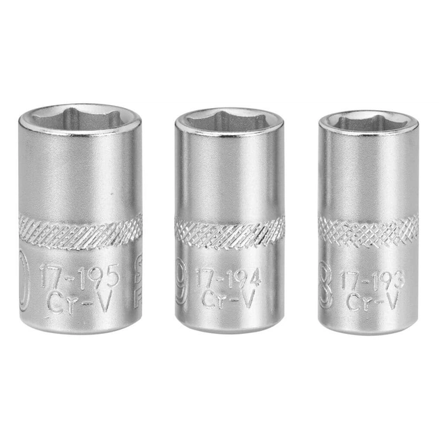 Набір торцевих головок Stanley торцевих 1/4" Maxi Drive, із шестигранним профілем, 3 шт: 8, 9, 10 мм. (FMMT17091-0) - picture 3