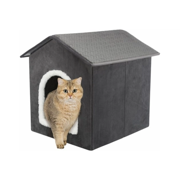 Будиночок для тварин Trixie Лівія 38х41х44 см темно-сірий (4057589379115) - picture 12