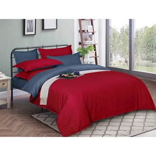 Постільна білизна MirSon Satin Stripe 30-0018 + 30-0020 Nariman 160х220 Сімейна (2200005263327) зображення 1