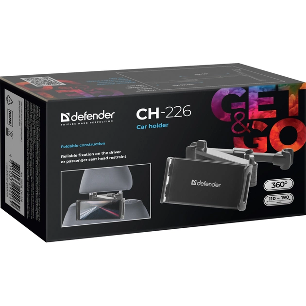 Універсальний автотримач Defender CH-226 110-190 мм, на підголівник (29226) - picture 11