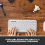 Клавіатура Logitech K380 Multi-Device Bluetooth UA Off-White (920-009868) - зменшене зображення 2