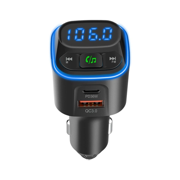 FM модулятор Gelius Tune GP-FMT051 (PD/QC) 36 Watt Black (GP-FMT051) - picture 4