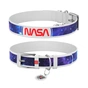 Нашийник для тварин WAUDOG Design з QR-паспортом "NASA21" Ш 35 мм Д 46-59 см білий (3606-0148-15) - зменшене зображення 1