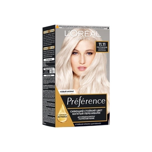 Фарба для волосся L'Oreal Paris Preference 11.11 - Холодний попелястий (3600523018277) зображення 1