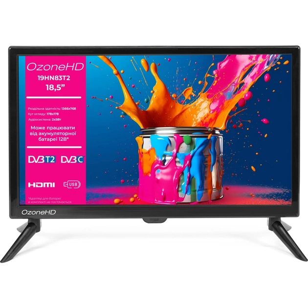 Телевізор Ozonehd 19HN83T2 - зображення 1