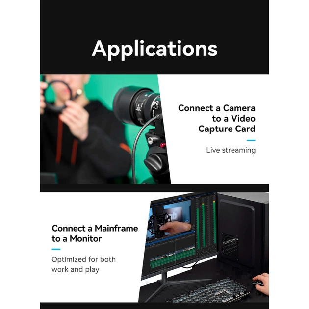 Кабель мультимедійний HDMI M to HDMI micro M 3.0m V2.0 4K 60Hz Vention (AGIBI) - picture 8