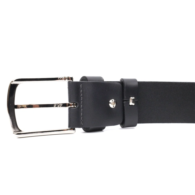 Ремінь Grande Pelle Під джинси з натуральної шкіри Чорний (11684) - зображення 2