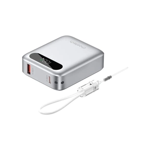 Батарея універсальна Choetech 10000mA, 22.5W, PD, QC, silver (B860-CCSL) зображення 1