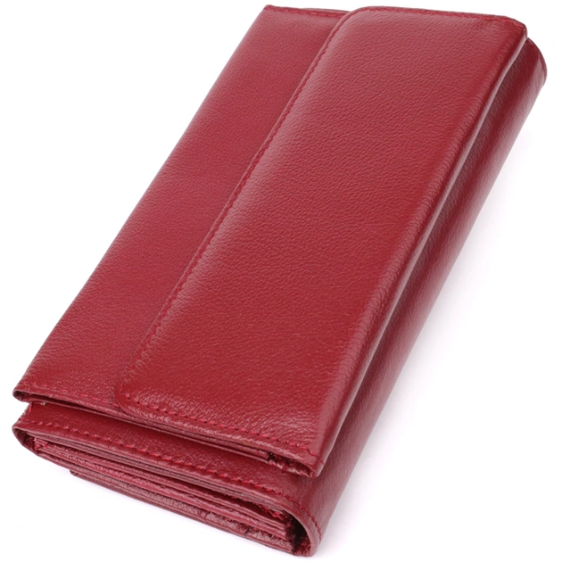 Кошелек ST Leather С карманом для телефона из натуральной кожи Бордовый (23069) - изображение 2