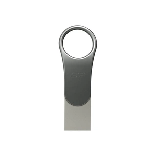 USB флеш накопичувач Silicon Power 128 GB DriveMobile C80 USB 3.1 + Type-C Silver (SP128GBUC3C80V1S) зображення 1