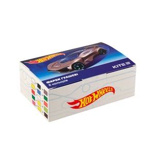 Гуашеві фарби Kite Hot Wheels 6 кол., 20мл (HW19-062) зображення 1