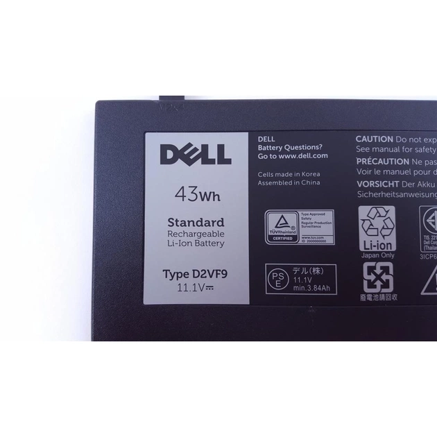 Акумулятор до ноутбука Dell Inspiron 15-7547 D2VF9, 43Wh (3840mAh), 3cell, 11.1V, Li-ion (A47199) - picture 5