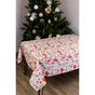 Скатертина Прованс святкова Санта на білому 180х140 см (035785) - зменшене зображення 8