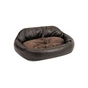 Лежак для тварин Природа Michael 52х40х12 см шоколадний (4823082430888) - зменшене зображення 1
