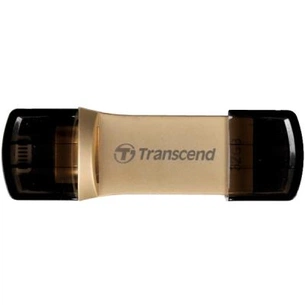 USB флеш накопичувач Transcend 64GB JetDrive Go 500 Gold USB 3.1/Lightning (TS64GJDG500G) зображення 1