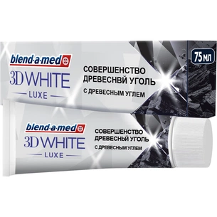 Зубна паста Blend-a-med 3D White Luxe Деревне вугілля 75 мл (8006540316382) зображення 1