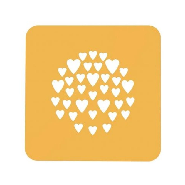 Кондитерський килимок Silikomart для декорування "Серце" d 100 мм h 1 мм 2 шт (STENCIL CUORE) - picture 1