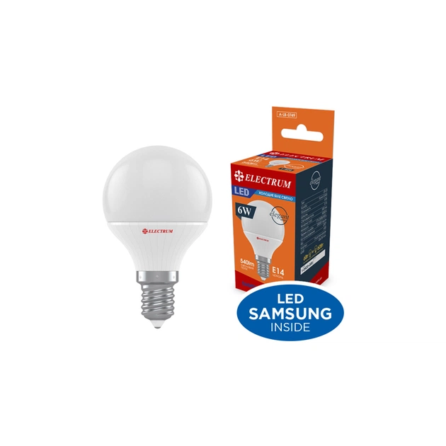 Лампочка Electrum D45 6W PA LB-33 Elegant Е14 4000K (A-LB-0749.) - зображення 1