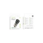 Зарядное устройство BOROFONE 1xUSB-C PD + 1xUSB 38W car adapter transparent black (6941991106965) - уменьшенное изображение 9