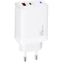 Зарядное устройство XoKo 1xUSB-C PD45W + 1xUSB QC3.0 GaN white (XK-QC-450) - уменьшенное изображение 1