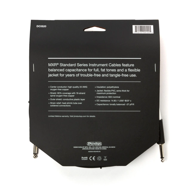 Інструментальний кабель MXR Standard Instrument Cable 6m (DCIS20) - picture 6