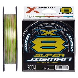 Шнур YGK X-Braid Super Jigman X8 200m 1.5/0.205mm 30Lb/13.6kg (5545.03.75) зображення 1