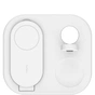 Зарядний пристрій Belkin 3in1 Magnetic Foldable iPhone/Watch/AirPods Qi2 15W white (WIZ029VFWH) - уменьшенное изображение 2