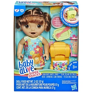 Лялька Hasbro Baby Alive Малятко Брюнетка та макарони (E3696) зображення 1