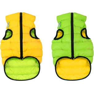 Курточка для тварин Airy Vest двостороння XS 25 жовто-салатова (1588) зображення 1
