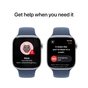 Смарт-годинник Apple Watch Series 10 GPS + Cellular 42mm Gold Titanium Case with Starlight Sport Band - S/M (MX063QH/A) - зменшене зображення 6