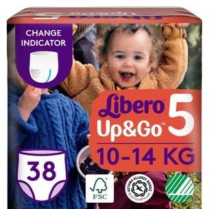 Підгузки Libero Up&Go 5 (10-14 кг) 30шт (7322540353457) зображення 1