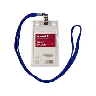Бейдж Axent vertical 11,7*6,4cm, string, clear (4506-А) зображення 1