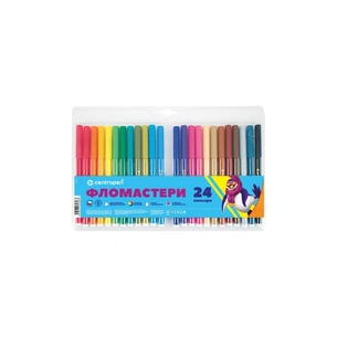 Фломастери Centropen 7550/24 COLOUR WORLD, 24 colors (7550/24 ТП) зображення 1