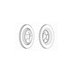 Гальмівний диск FERODO DDF1681C зображення 1