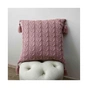 Наволочка Прованс декоративна в'язана Глорiя коси Попiл троянди 45х45 (022012) - зменшене зображення 1