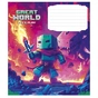 Зошит Школярик Great world 18 аркушів клітинка (018-3533K) - зменшене зображення 4