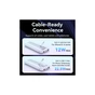 Батарея універсальна Vention 10000mAh 22.5W 3A PD, Built-in USB-C+Lightning Cables, White (FHOW0) - зменшене зображення 7